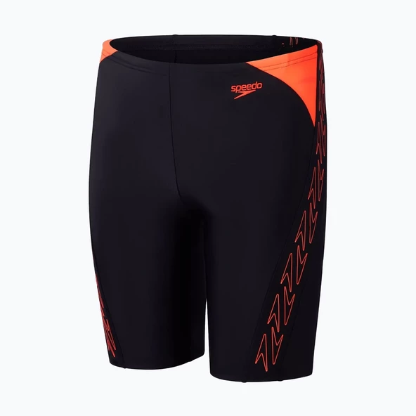 Speedo Hyperboom Erkek Çocuk Mayosu (Siyah/Kırmızı)