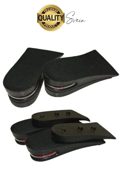 Özel Üretim 5 cm Boy Uzatan Unisex Görünmeyen Gizli Topuk Yükseltici Hava Yastıklı Destekli Tabanlık - 3