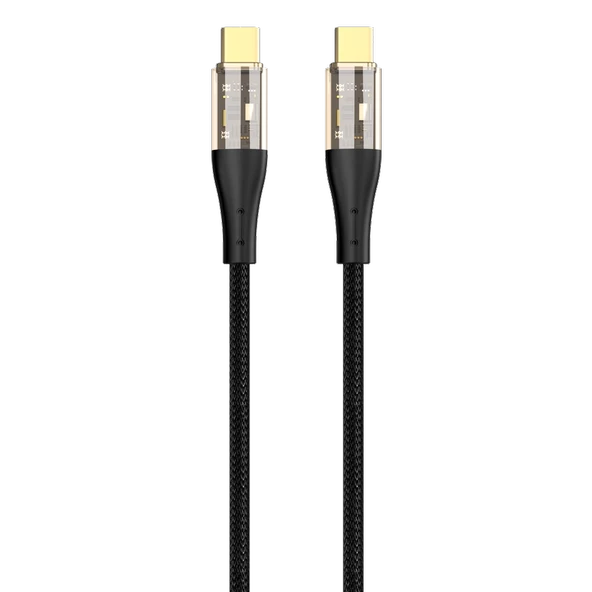 Force Cb421t Hasır Örgü Ve Ekstra Güçlendirilmiş Başlıklı Type-c To Type-c Hızlı Şarj Ve Data Kablo - 2
