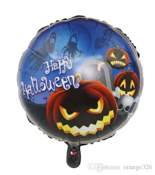 Happy Halloween Balkabağı Folyo Balon 18 inç