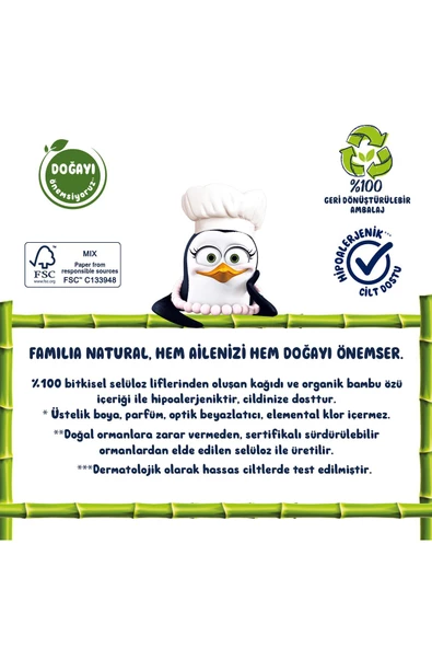 Familia   Plus Natural 40'lı Tuvalet Kağıdı - 4