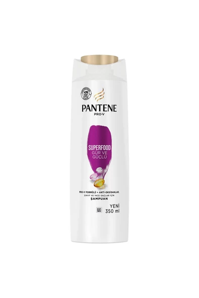 Pantene   Superfood Gür ve Güçlü Şampuan 350 ml