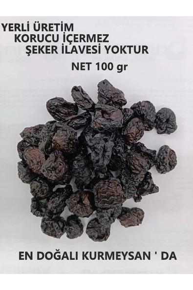KURMEYSAN Doğal Organik Kiraz kurusu (Çekirdeksiz) Coğrafi İşaretli Sultandağı Kirazı 100 gr - 4