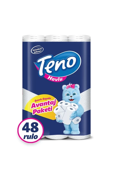 Teno   Avantaj Paket Kağıt Havlu 48 Rulo