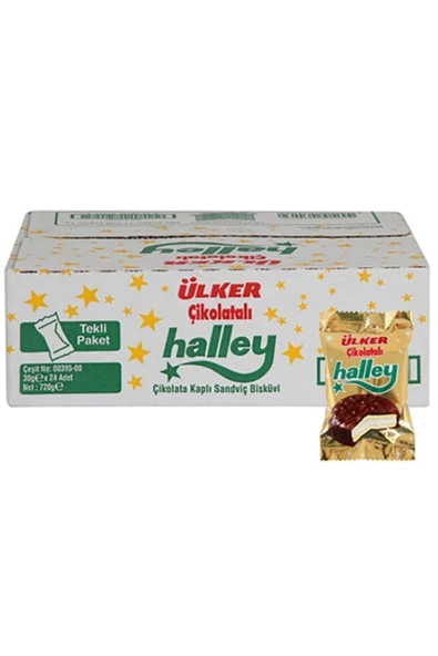 Ülker   Halley Tekli 30 Gr 24 Adet Halley Tekli 30gr 24 Adet