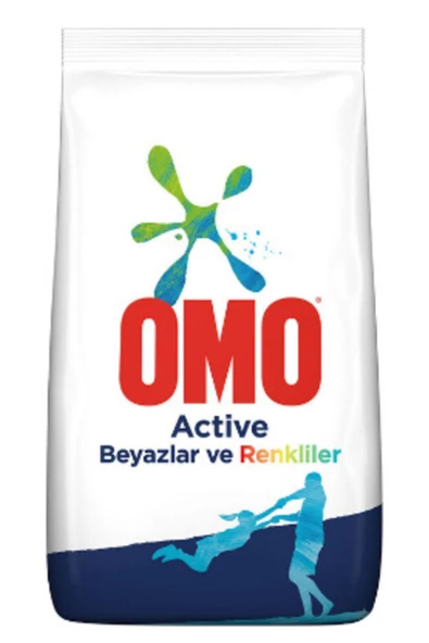 Omo   Toz Çamaşır Deterjanı Active Beyazlar Ve Renkliler 10 Kg