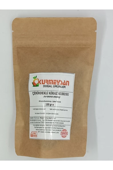 KURMEYSAN Çekirdekli Napolyon Kiraz Kurusu 100 Gr - 3