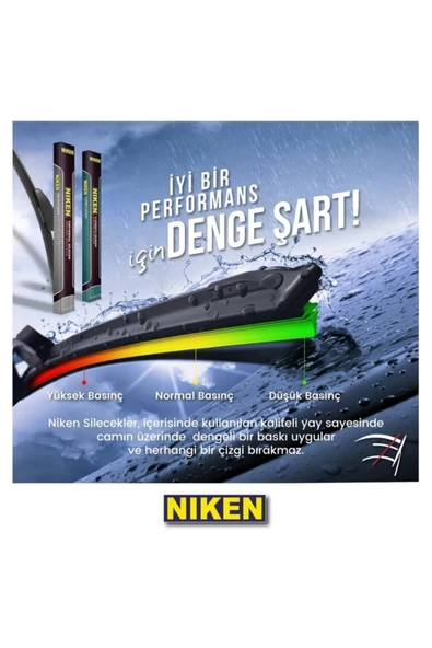 Niken 350mm Universal Banana Tip Silecek - 2