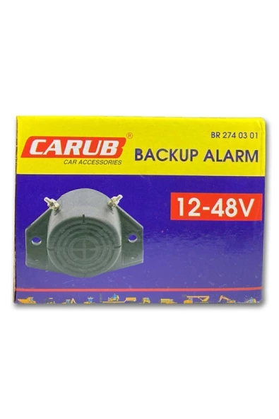 Carub Geri Vites Sireni Yüksek Güçlü Ses, Suya Ve Çamura Dayanıklı 12v/48v - 2