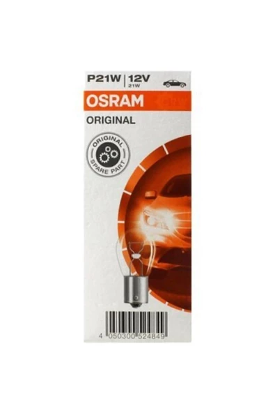 Osram 12v 93 P21w Stop Sinyal Ampulü Düz Tırnak 10 Adet 7506