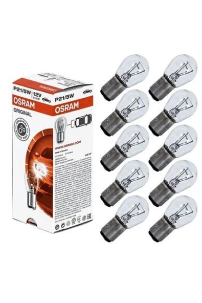 Osram 12v 1016 P21/5w Park Stop Ampulü Çift Duylu 10adet 7528