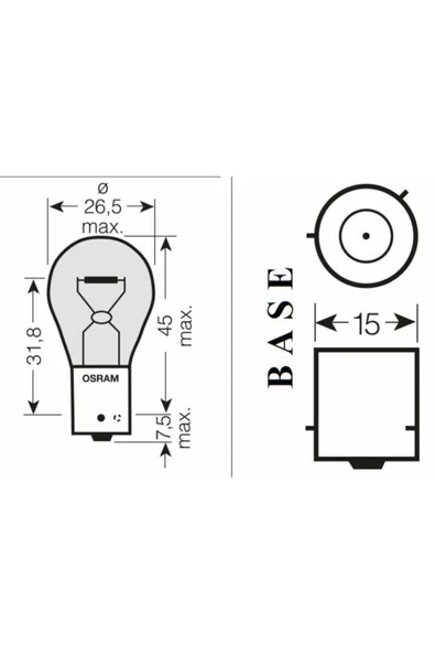 Osram 7507 Py21w 12v 21w 93 Sinyal Sarı Amber 2'li Set - 3