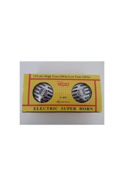 Carub Korna 12v Süper Ton 13cm Set Krom - 2