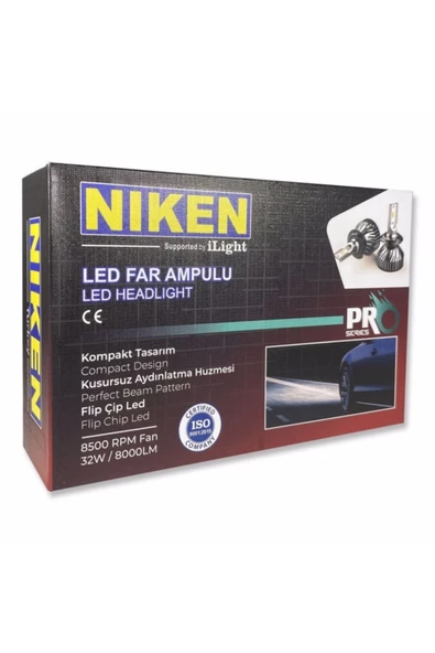 Niken Pro Serisi H1 Led Xenon - Beyaz - 3