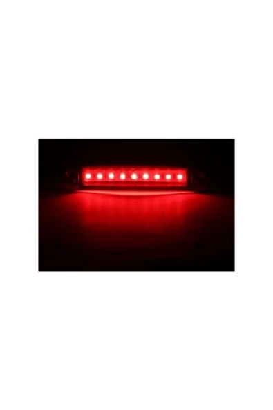 Akyol 10 Adet 9 Ledli Parmak Lamba Kırmızı Parmak Led Yan Lamba Kırmızı Etek Lamba - 3