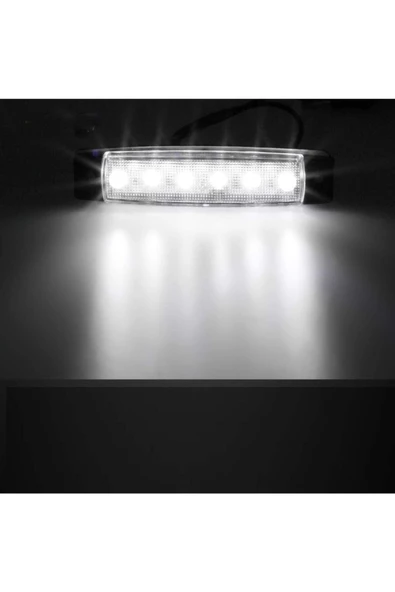 Emr Dorse Parmak Lamba 12 -24 Volt 6 Ledli Beyaz Renk 10 Adet Parmak Led Dorse Kamyon Led Lamba Beyaz - 4