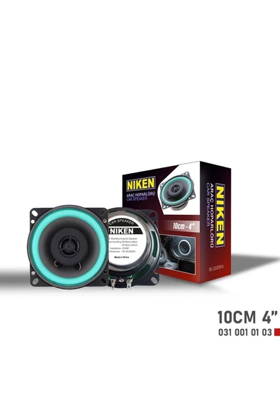 Niken Araç hoparlörü kolon 10cm 4inc 80watt adet niken - 2