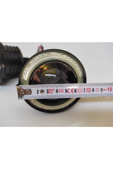 Carub Flaşlı Angel Far 76 Mm Beyaz Sinyalli Led Sis Farı Mercekli - 4