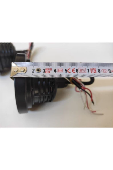 Carub Flaşlı Angel Far 76 Mm Beyaz Sinyalli Led Sis Farı Mercekli - 5