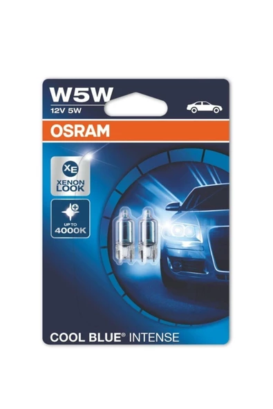Osram Cool Blue Intense T10 Dipsiz Ampül 3700k W5w 12v 5w 2 Adet - 2