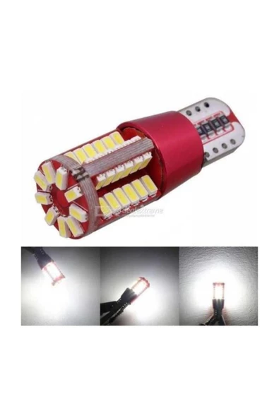 Carub T10 5w Beyaz 54 Ledli Araba Oto Işık Iç Lamba,park,plaka Led Ampul Araç Aydınlatma - 3