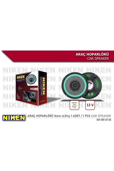 Niken 6,5'' - 16cm Oto Araç Hoparlörü 12v 180watt (1 ADET)