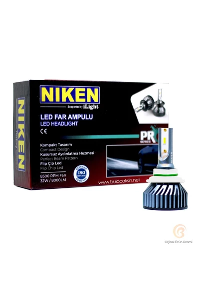 Niken Pro Serisi Flip Led Xenon Zenon Hır2 9012 6500k - Slim Fan