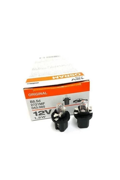 Osram 10 Adet 12v T5 1.2w Dipsiz Gösterge Ampulü Duylu 2721mf