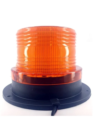 EMIR 12v/110v Sarı Ledli Çakmak Fişli Mıknatıslı Tepe Lambası - 2