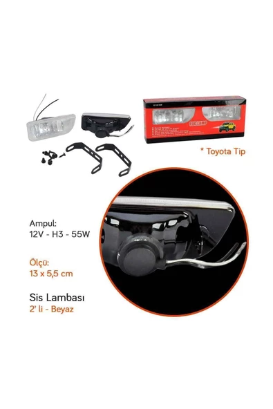 Carub 12v Sis Lambası Toyota Tip Beyaz Br3009301 (emark Belgeli) - 2