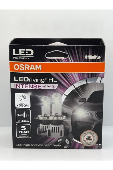 Osram H4/H19 LED AMPUL SETİ LEDriving HL INTENSE +350% FAZLA AYDINLATMA