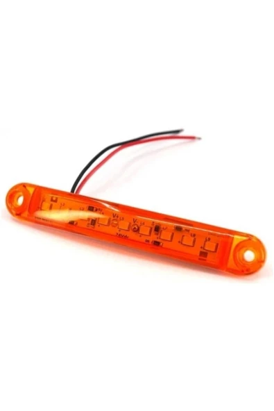 Emr 9 Ledli Parmak Led Marker Lamba 12v 24v Dorse Lamba Sarı 053-s