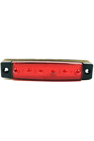 Emr Dorse Parmak Lamba 12 -24 Volt 6 Ledli Kırmızı Renk 10 Adet Parmak Led Dorse Kamyon Led Kırmızı - 5