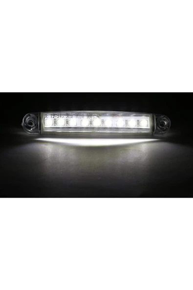 Akyol 10 Adet 9 Ledli Parmak Lamba Beyaz Renk Parmak Led Yan Lamba - 5