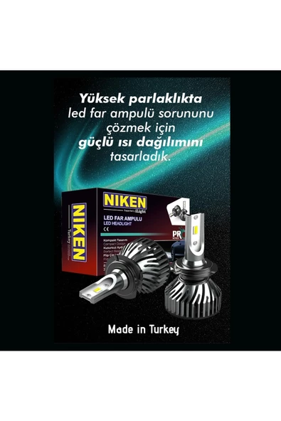 Niken Far Ampulü Led Xenon Pro Serisi H1 - 8