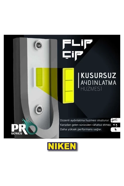 Niken H7 Led Xenon Far Aydınlatma Seti Şimşek Etkili Pro 8000lm - 3