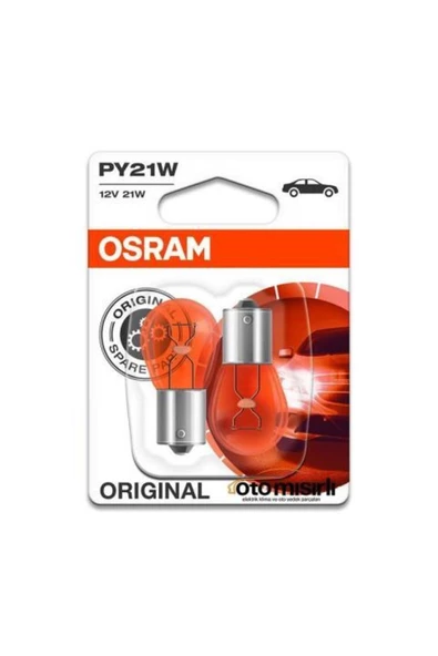 Osram Ampul 12 V 21 W 93 Sarı Turuncu Yakın Tırnak