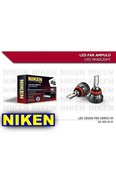 Niken Far Ampulü Led Xenon Pro Serisi H11