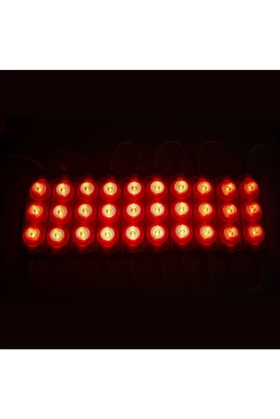 Carub Tp Parmak Lamba 3 Ledli Kırmızı 12v (10 Lu) Set - 2