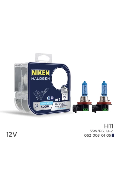 Niken H11 BEYAZ AMPÜL 12 VOLT 55 WATT 5000K