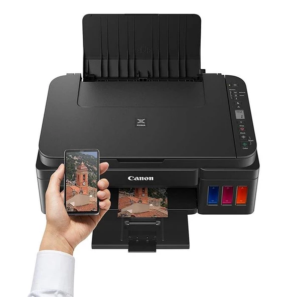 Canon Pixma G3416 Wi-Fi + Tarayıcı + Fotokopi Renkli Çok Fonksiyonlu Tanklı Mürekkep Püskürtmeli Yazıcı - 2
