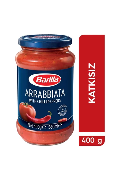 Barilla Arrabbiata Acılı Katkısız Makarna Sosu 400 gr