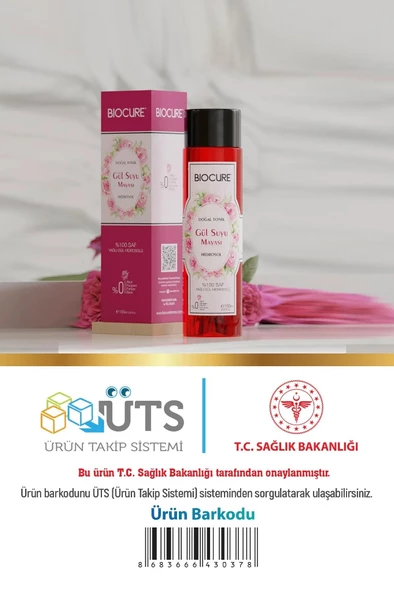 Biocure Gül Suyu Mayası Gül Hidrosolü - Aydınlatıcı Ve Gözenek Sıkılaştırıcı Tonik 150 Ml - 5