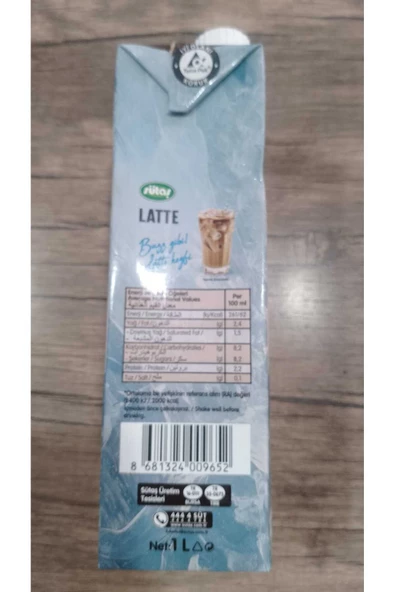 Sütaş Latte 1Lt Tetra - 2