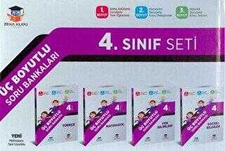 ZEKAKÜPÜ 4.SINIF 3 BOYUTLU SORU BANKASI SETİ 4 KİTAP