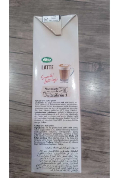 Sütaş Latte 1Lt Tetra - 3