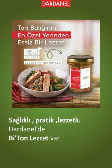 Dardanel Zeytinyağlı Ton Balığı Fileto Cam Kavanoz - 5