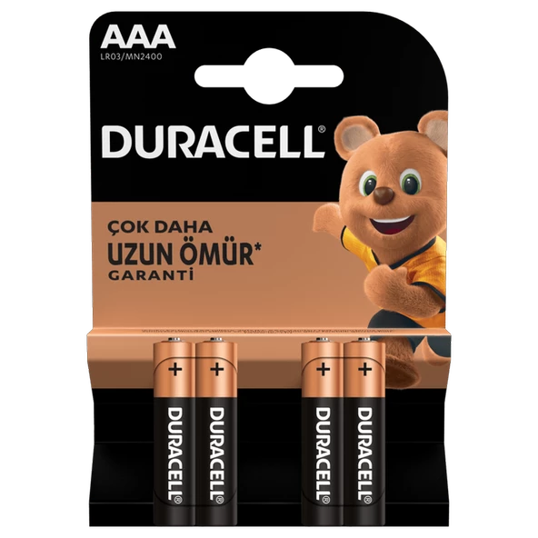 Duracell AAA İnce Pil 4'lü