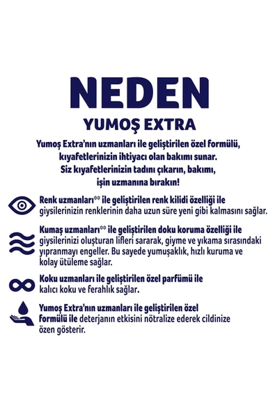Yumoş Extra Konsantre Çamaşır Yumuşatıcısı Hanımeli 1440 ML - 7