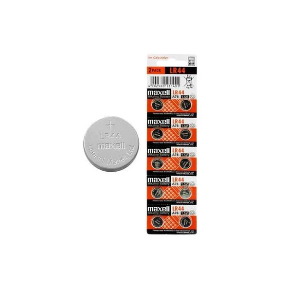 Maxell Lr44 Alkalin Pil 10'Lu